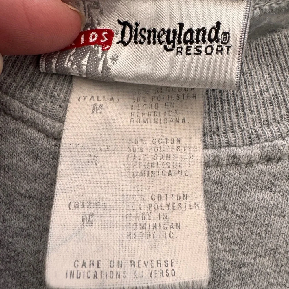Disney Kids Disneyland Resort 2008 Mickey Mouse Goofy Gray Sweatshirt Size M
